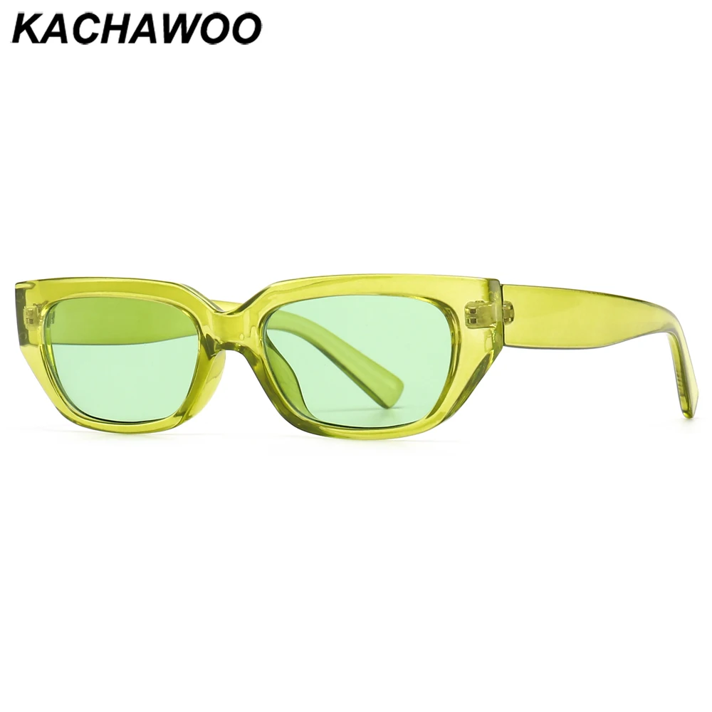 Kachawoo-gafas de sol cuadradas y verdes para mujer y hombre, anteojos de  sol unisex de color caramelo con montura pequeña, a la moda, color rosa y  azul, baratas - AliExpress Accesorios para