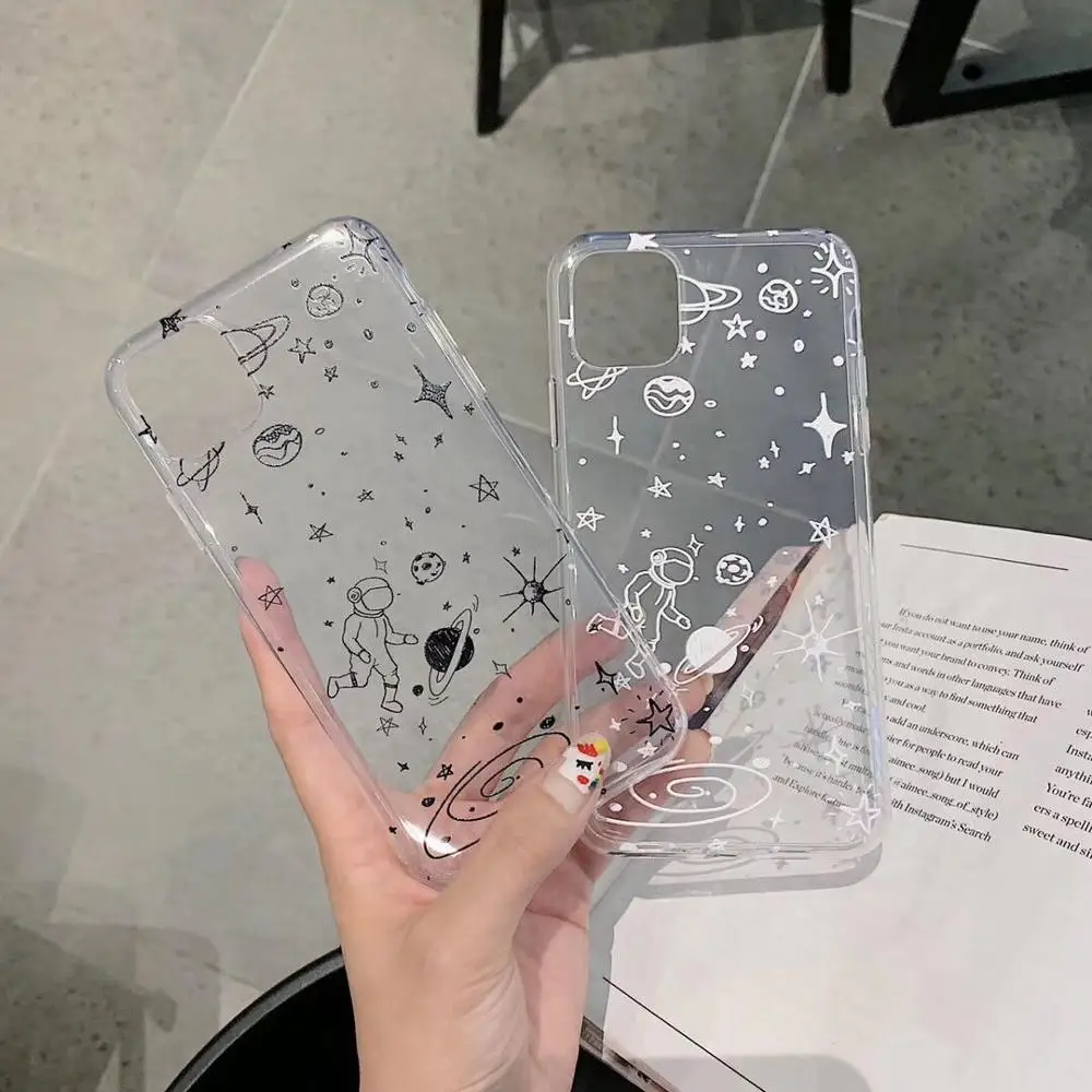 Чехол LACK Cute Universe Series для iphone 11 11Pro Max XS X XR 8 7 6S 6 Plus Ультратонкий Мягкий чехол из ТПУ