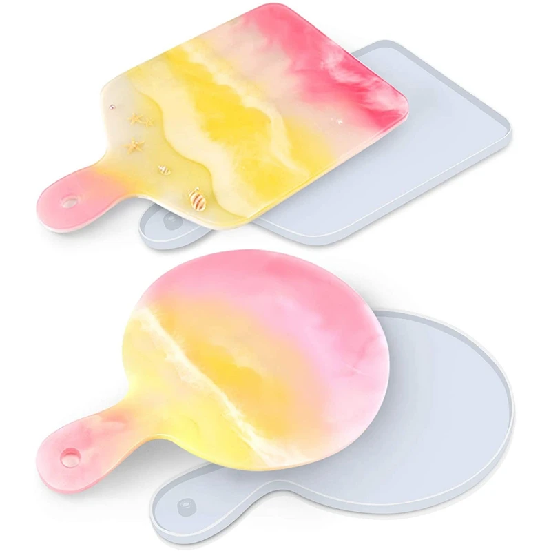 2 шт. силиконовые формы для подноса сделай сам литья изготовления подставок лотка