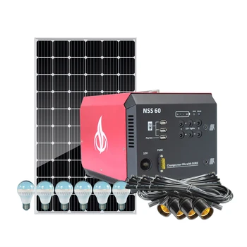 

2018 hot sale solar lighting system NSS60 with USB and PAYG for home use