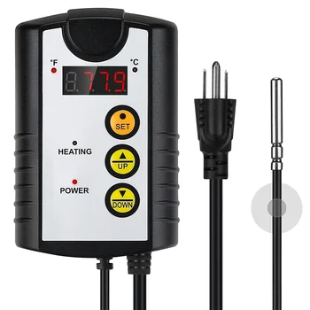 

Humidity Digital Display Heat Mat Breeding Temperature Control Brewing For Plants Thermostat Controller Incubation Greenhouse