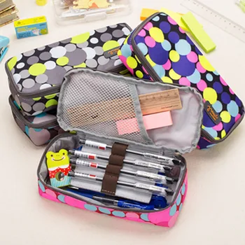 

Colorful School Pen Case Fabric Pencil Bag Etui A Crayons Cuir Pencil Pouch Stifte Tasche Pencil Case School Bag Plumier S 04951