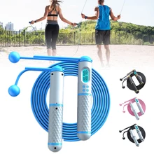 

2-in-1 Cordless Jump Rope with Digital Counter Weighted Speed Skipping Rope for Sport Gym Training Weight Loss Home Exercise