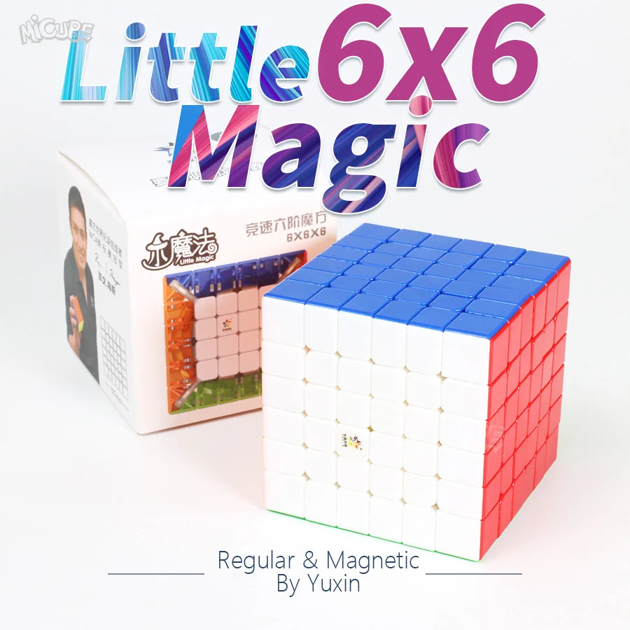 Магнитный кубик Yuxin Little Magic M 6x6 магнитный и регулируемый без наклеек Magico детские