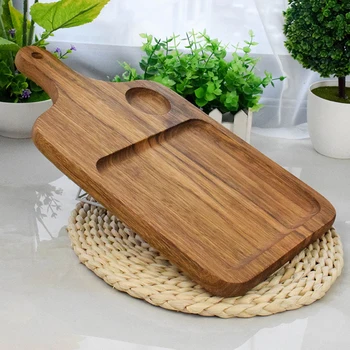 

Fashion Wood Food Plate Black Walnut Chopping Blocks Kitchen Wooden Pizza Sushi Bread Whole Tray Cutting Board No Paint