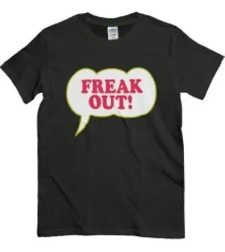 T-Shirt T Shirt Jersey Shirt Uomo Freak Out Frank Zappa Rock Music Black- Summer T Shirt