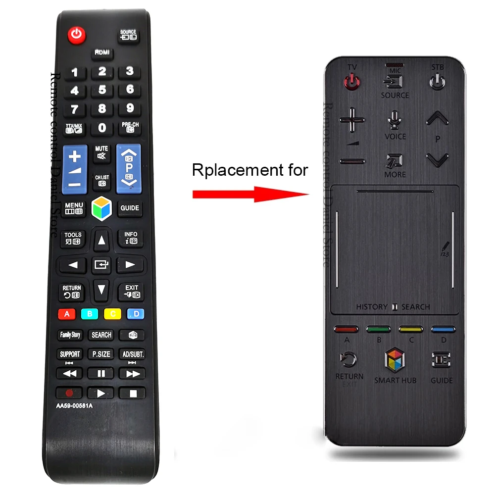 Aa59-00581A Telecomando Di Ricambio Per Samsung 3D Smart Tv Ua55F8000J Ua46F6400Aj Touch Control Remoto Aa59-00782A 00761A