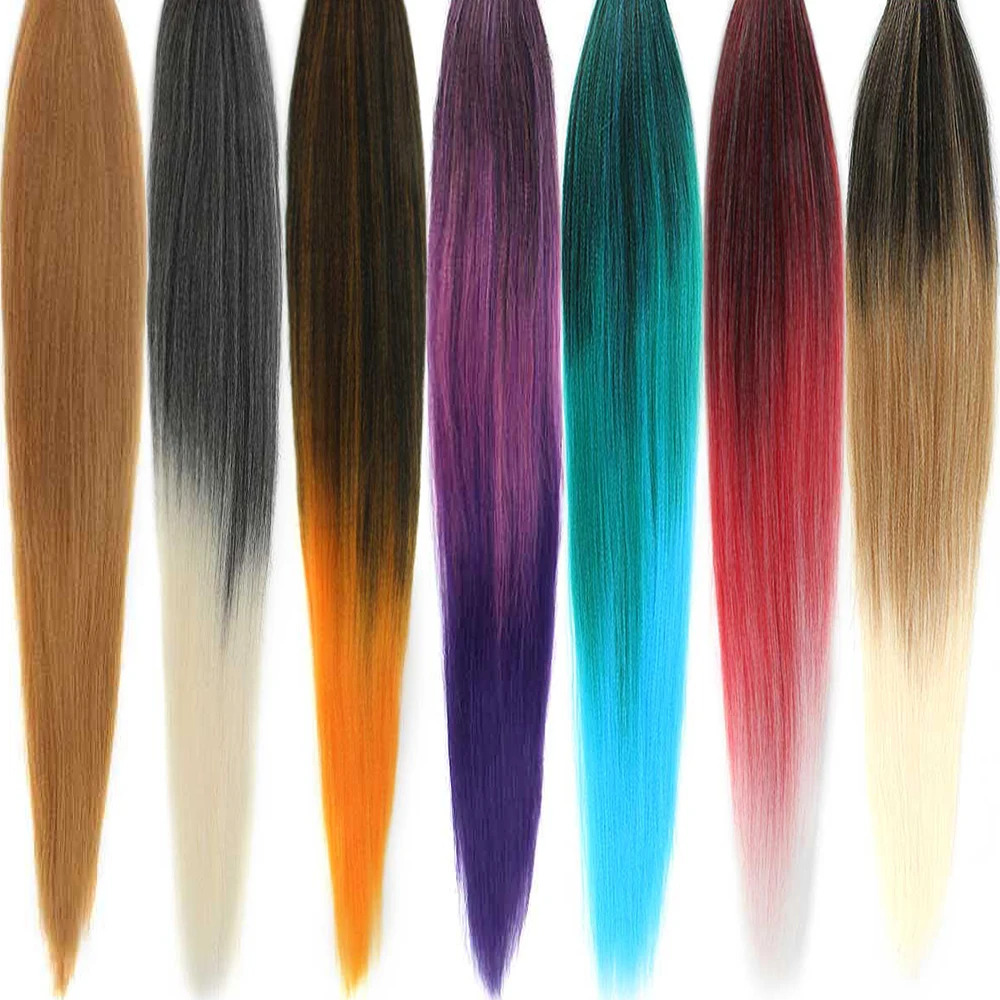 

26" Pre Stretched Easy Braid Crochet Hair Extensions Synthetic Hair Jumbo Braids Low Temperature Fiber Ombre Braiding Hair