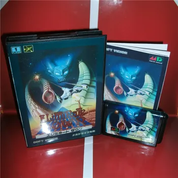 

MD games card - Eliminate Down Japan Cover with Box and Manual for MD MegaDrive Genesis Video Game Console 16 bit MD card