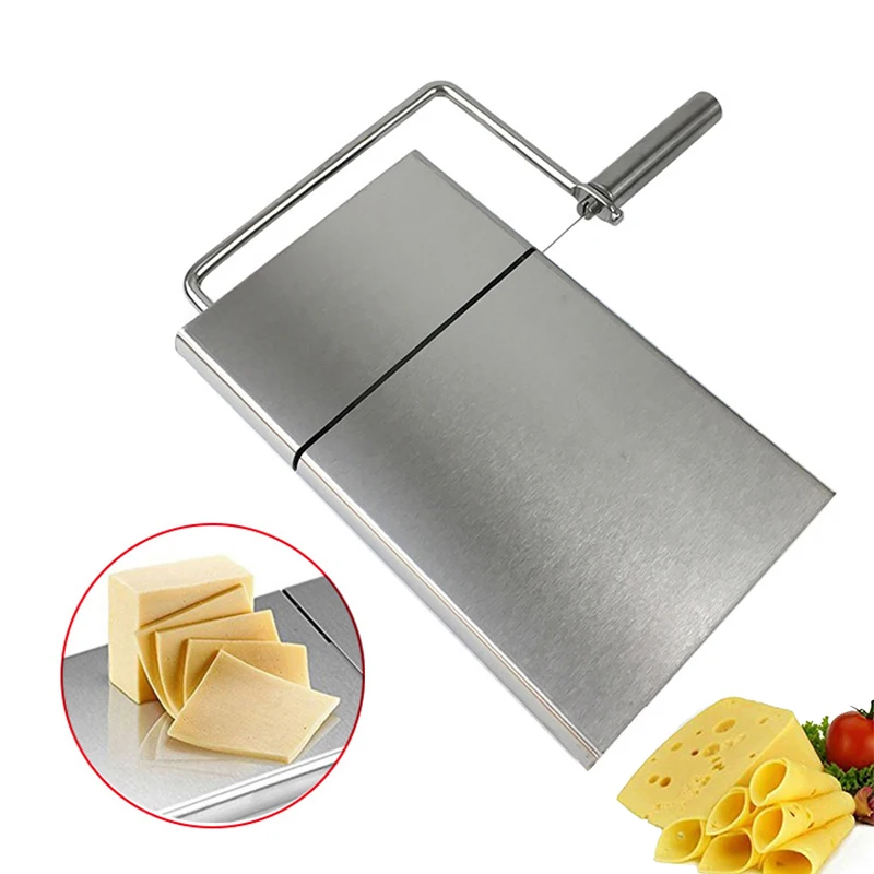 Stainless Steel Cheese Slicer Cutter Wire Slice Roll Cutting Board Semi Hard Butter Kitchen Accessories |