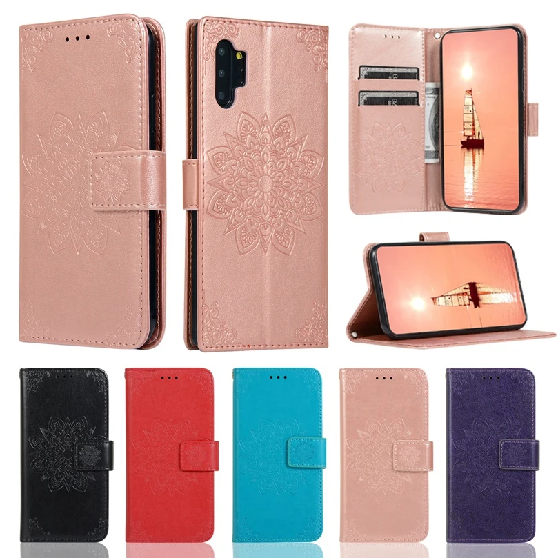 

Flower Leather Case For Samsung Galaxy S8 S9 S10 Note 8 9 10 Plus e A10 A20 A30 A40 A50 A60 A70 A80 Wallet Card Slots Book Cover