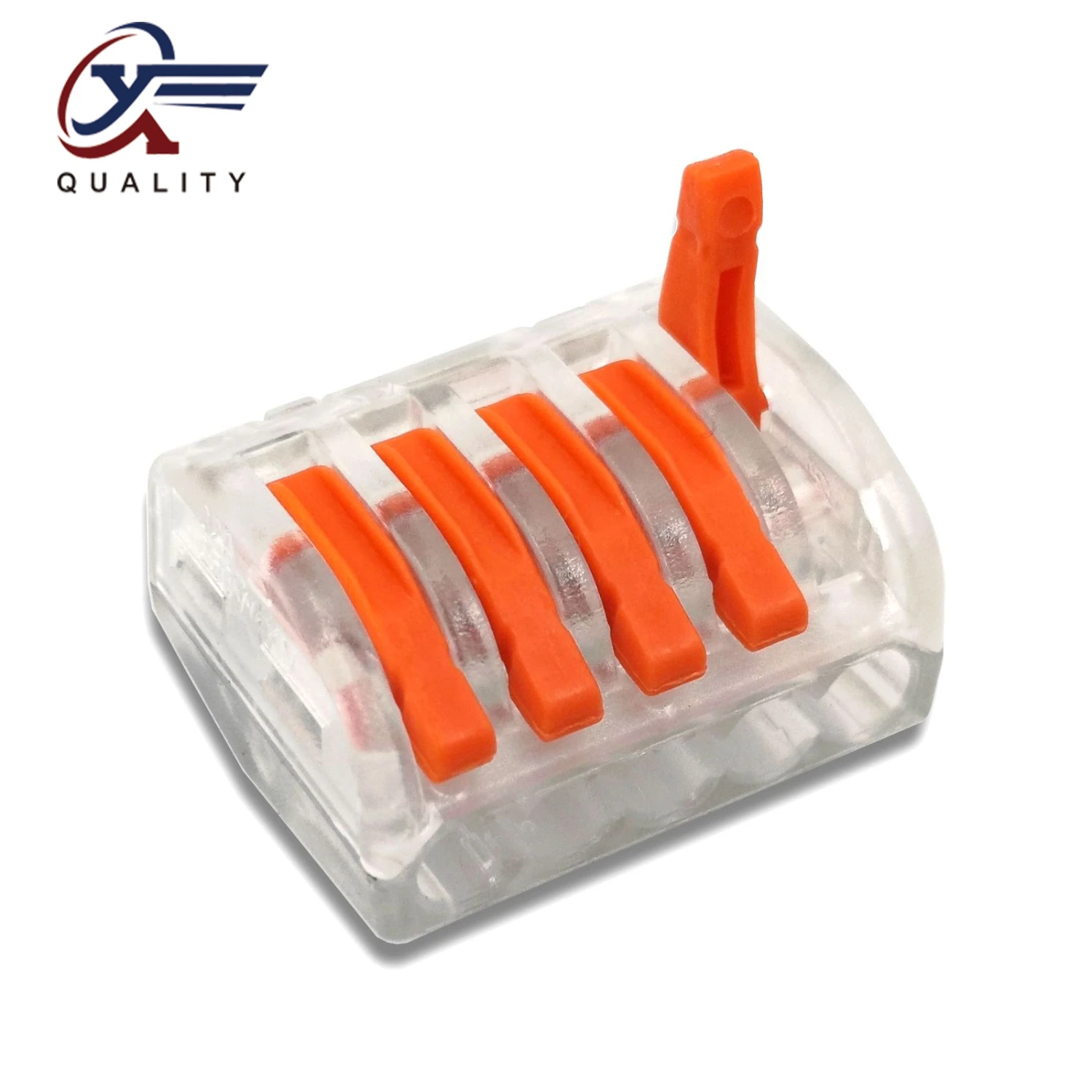 

30/50/100 PCS/lot PCT-215 white 222-215 mini fast wire Connectors Universal Compact Wiring Connector push-in Terminal Block