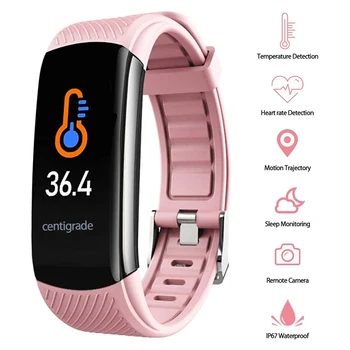 

Universal Smart Watch Thermometer Health Tracker Multi-function Sports Watch Message Reminder Sleep Monitor for Android iOS