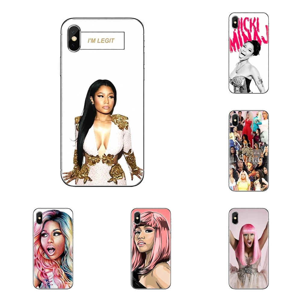 sexy singer Nicki Minaj Soft Transparent Cover Bag For LG Spirit Motorola Moto X4 E4 E5 G5 G5S G6 Z Z2 Z3 G2 G3 C Play Plus Mini |