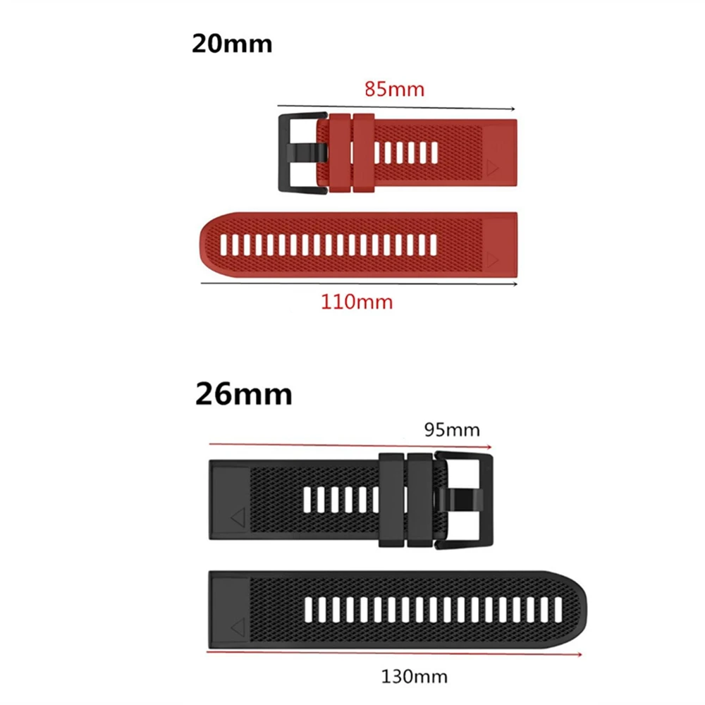 Silicone Soft Bracelet Band Straps - Quick Release Easyfit Correa