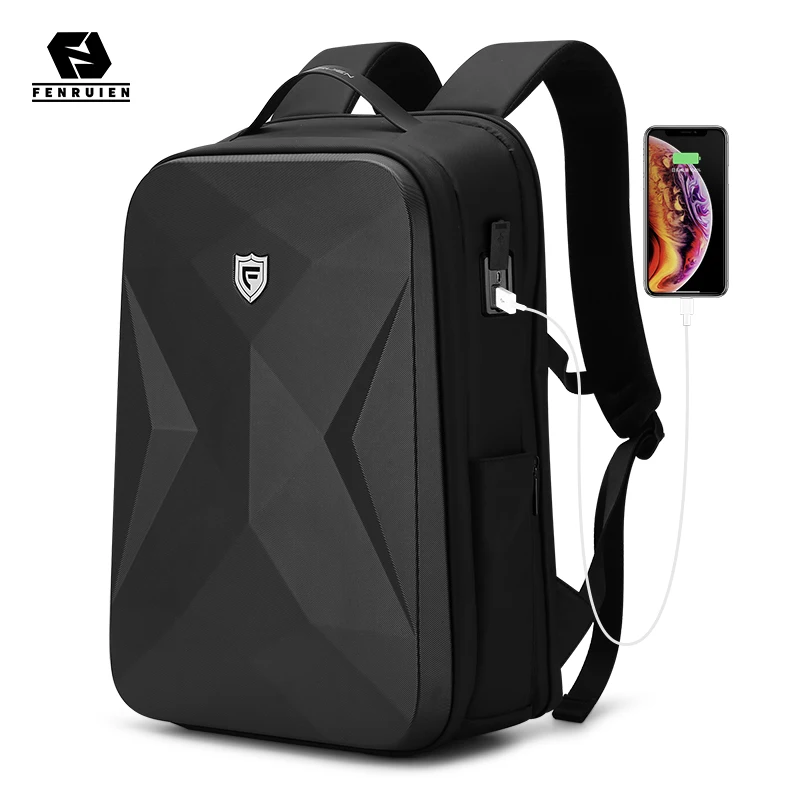 Promo Fenruien 2021 New Men Backpack Fashion Waterproof School Travel Backpack Anti-Theft Business Backpacks Fit For 17.3 Inch Laptop