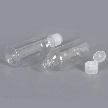 

100ml Refillable Bottle Perfume Travel Portable Emulsion Liquid Dispenser Lotion Cream Empty Transparent Bathroom Salon Flip Cap
