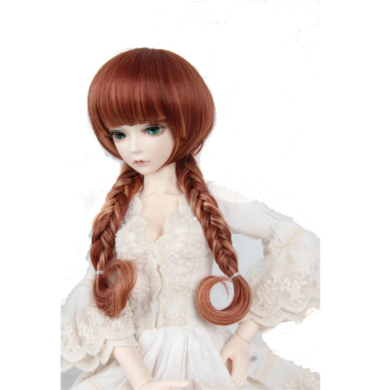 Bybrana BJD кукла парик двойной хвост высокотемпературный провод 1/3 разноцветные волосы