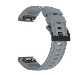 Quick Release Sport Silicone 20mm Watchband Strap - Smart Easyfit Wrist Band Bracelet - Quickfit 20mm (Gray)