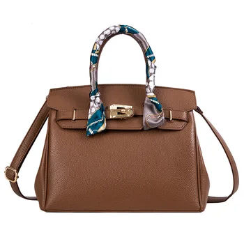 

2020 High Quality Leather Handbags For Women Luxury Brand Solid Color Shoulder Messenger Bag New Fashion Ladies Travel Tote Bags