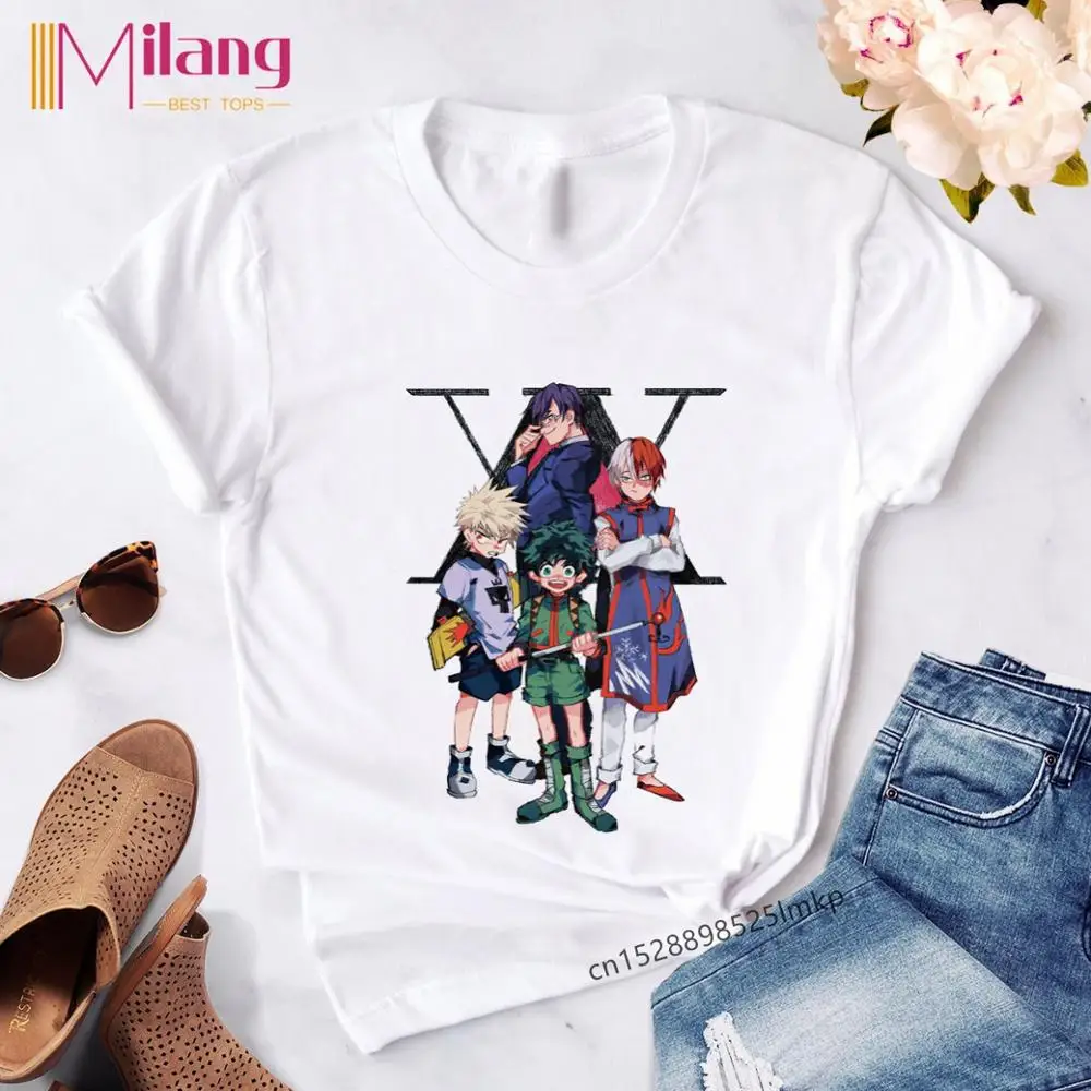 

Kawaii Hunter X Hunter Print T shirt Anime Women Harajuku Top T-shirt Hisoka Graphic Tees Unisex Tshirt Tops Drop ship