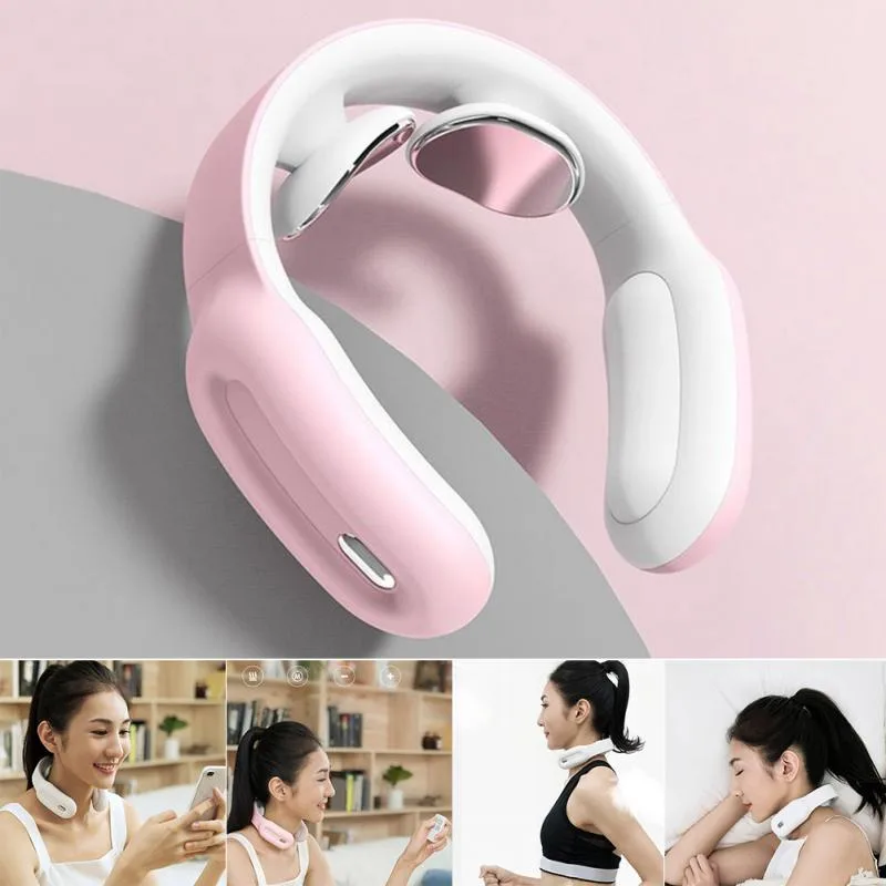 Cervical Vertebra Massager Low Frequency Magnetic Therapy Electric Pulse Neck Massager