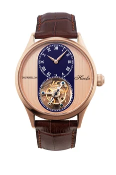 

HAOFA Mens Flying Tourbillon Movement Mechanical Skelenton Luxury Watch