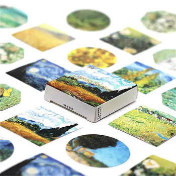 

2020 New Kawaii Meeting Van Gogh Washi Tape DIY Planner Masking Tape Adhesive Tape Stickers Decorative Stationery Tapes
