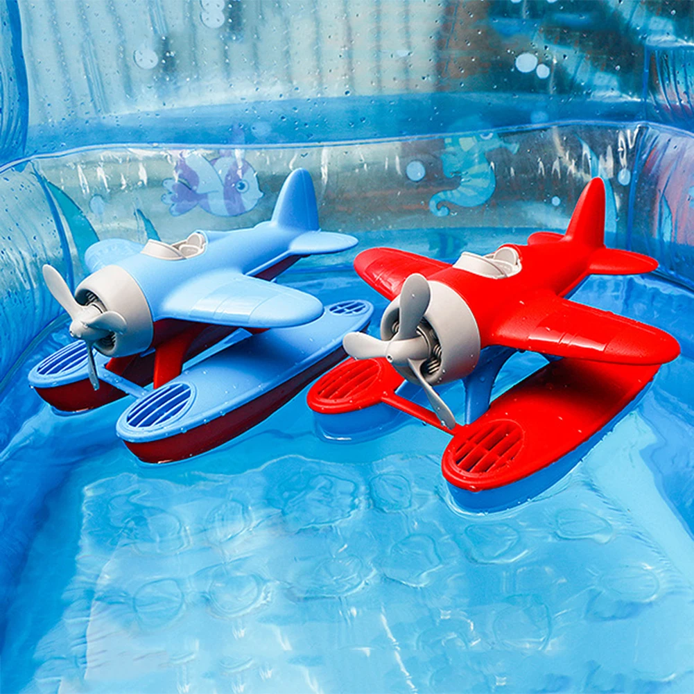 3D горка морской самолет плавающая модель воды играть для детской ванны, плавание в бассейне Игрушки Подарки Модель аэроплана самолет для детей день рождения