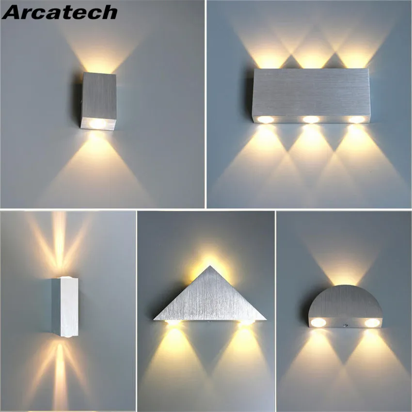 LED Indoor Lighting Wall Lamp Modern Home Lighting Decoration Sconce Aluminum Lamp AC 85-265V For Bath Corridor NR-183