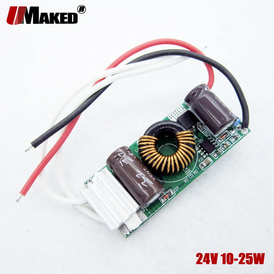 5Pc Ha Condotto Il Driver Ac/Dc12V24V Fuori 300Ma 7W 9W 12W 15W 18W 24W All'Interno Pcb Led Di Alimentazione Illuminazione Trasformatore Per La Luce D