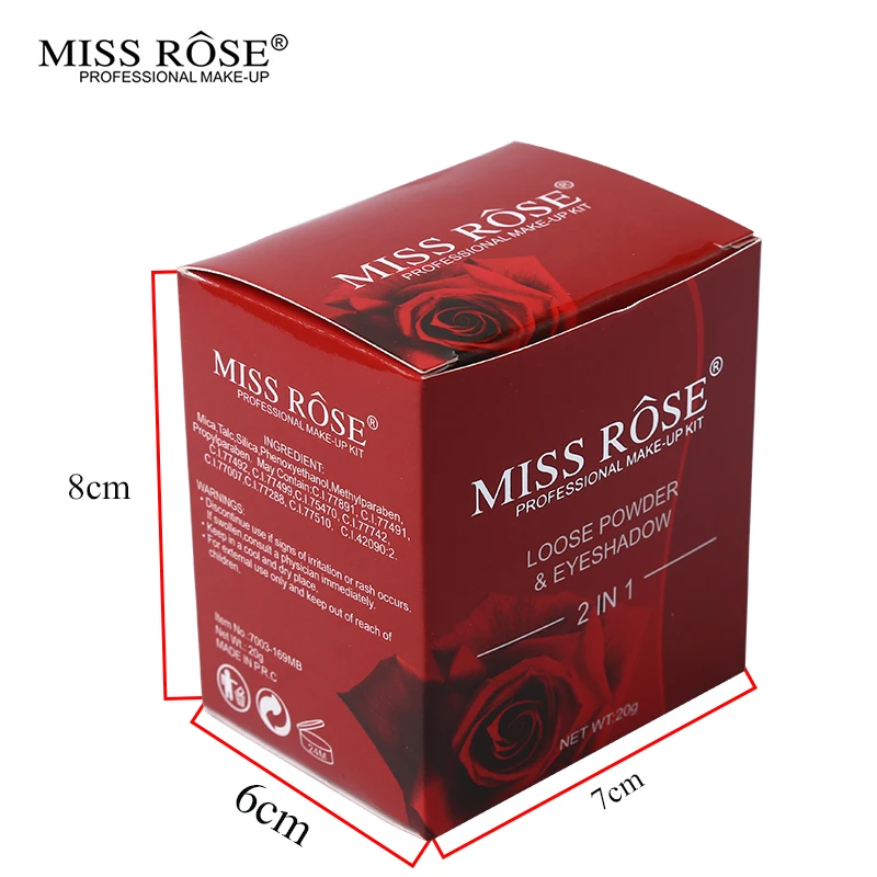 Miss Rose Золотой Серебряный Блестящий свободный порошок Хайлайтер для макияжа перламутровый для лица осветляющая палитра осветителя тела с кистями