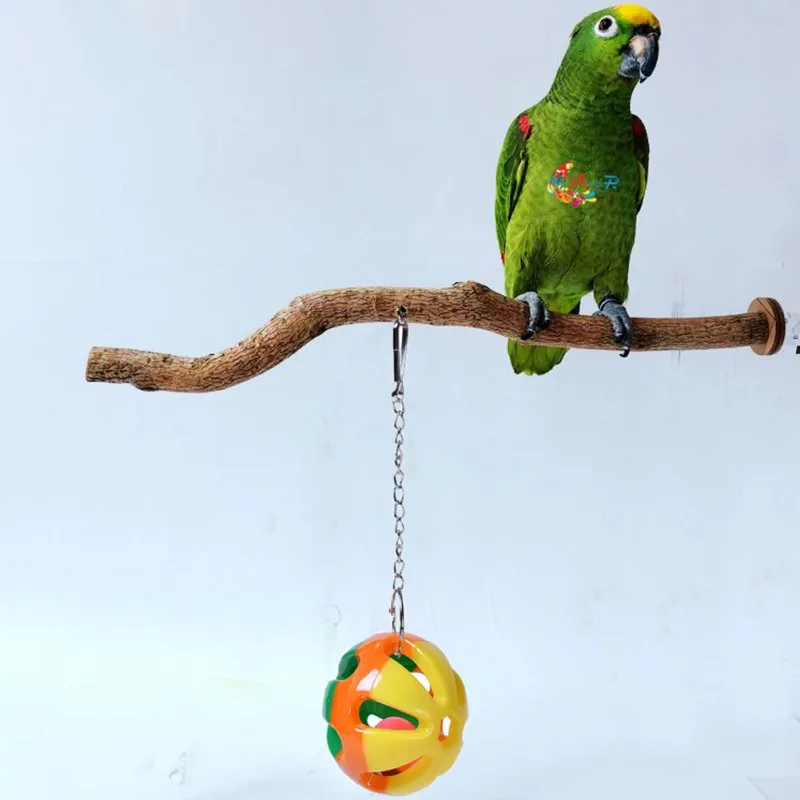 Pet птица 3-Цветной мяч укусов игрушка попугай мяч игрушки для попугаев качели висящие колокольчики игрушка для кокатиел птиц принадлежности для клетки