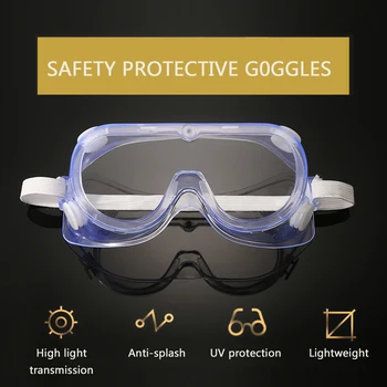 

Protective Safety Goggles Glasses Work Wide Vision Indirect Vent Eye Mask Anti-Fog Windproof Eye Protection Splash Goggles