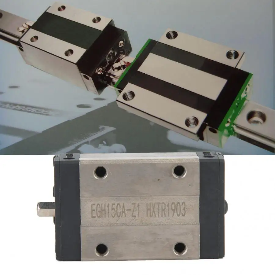 

1Pcs EGH15CA Mini Linear Motion Guide Rail Block Slider Bearing Steel Sliding Block