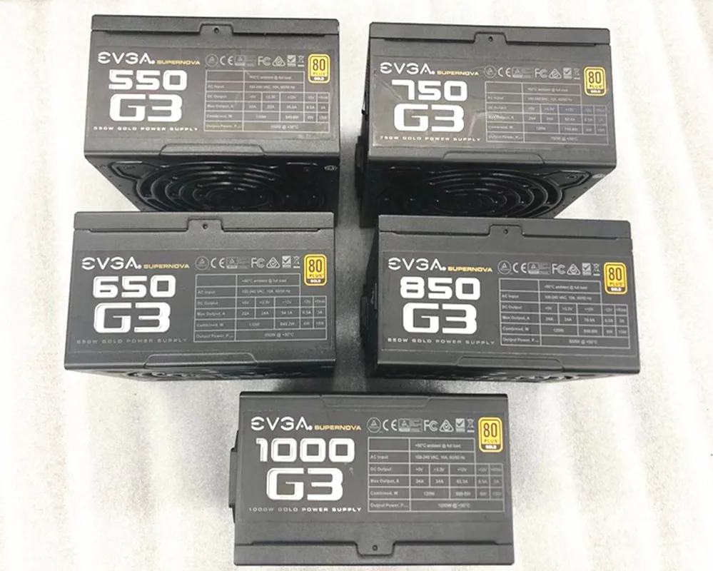 used original EVGA 80PLUS gold 550G3 650G3 750G3