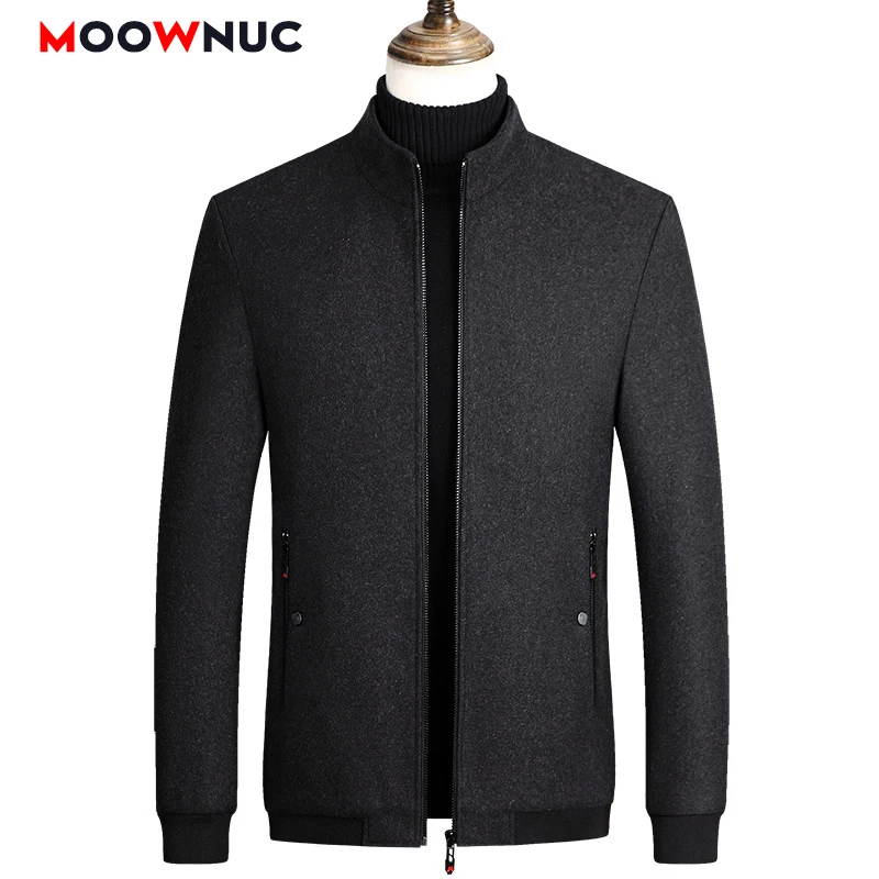 

Male Casual Spring Windbreaker Coats Blazer Jacket 2020 Blouse Mlb Fashion Wool Coverall Hombre MOOWNUC Brand Men Smart Slim Fit