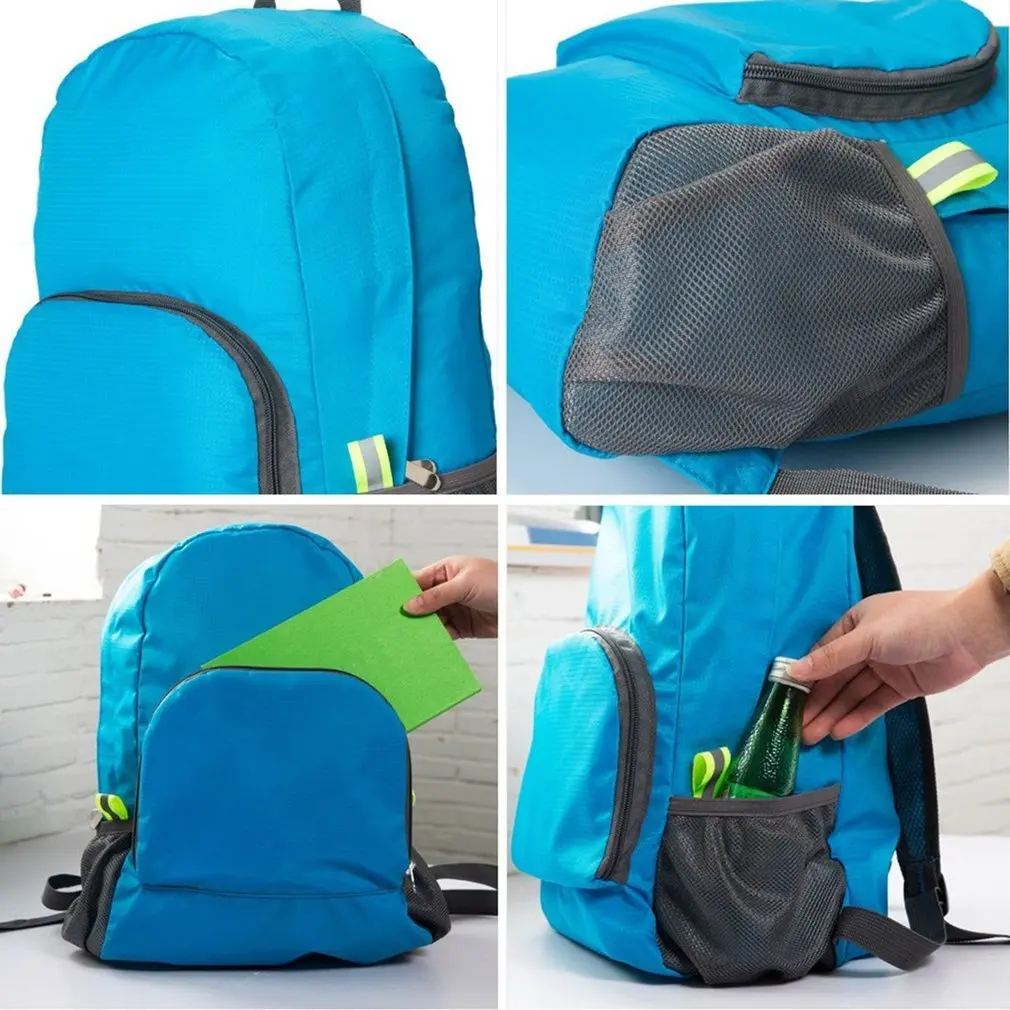Походная сумка, рюкзак, легкий складной водонепроницаемый нейлоновый женский мужской рюкзак для путешествий, спорта на открытом воздухе, кемпинга