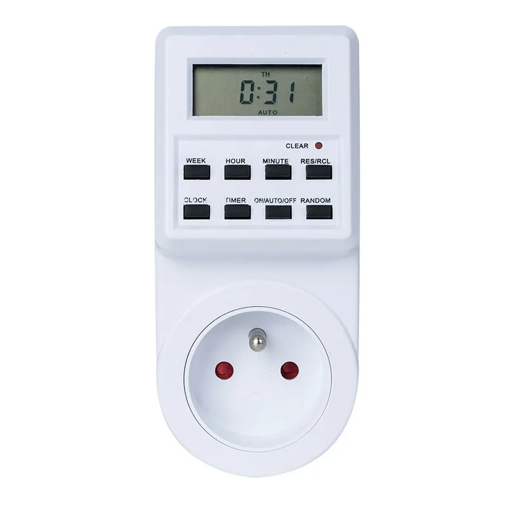 

Digital Small Screen Timer Switch Socket Timer Power Meter Electronic Outlet Socket Programmable Setting for Kitchen