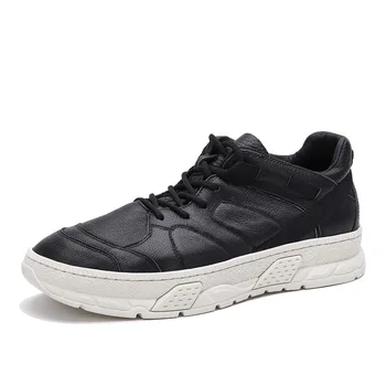 

designer shoes men high quality Genuine Leather breathable sneaker fashion boots men casual shoes, Leisure shoes autumn winter