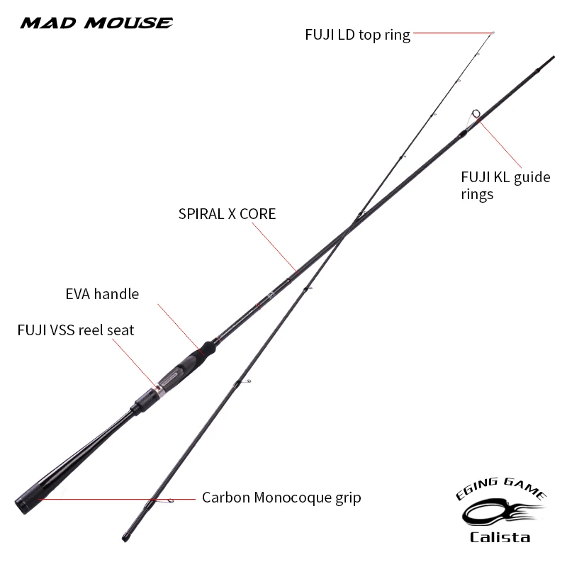 MADMOUSE Япония Полный Fuji K руководство Egi стержень стандартный стержень Спиннинг стержень Calista 83 мл86 м кальмар размер #1,8-4 берег egi решетвотер (art.: 3920b249ed4cd) - 3920b249ed4cd