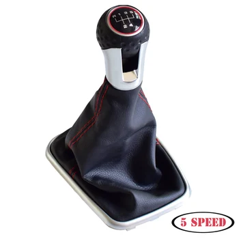 

Fit For VW Bora MK4 Golf 4 Jetta4 1998-2004 Manual 5 6 Speed Gear Shift Knob Stick Lever HandBall Gaiter Boot Leather Cover