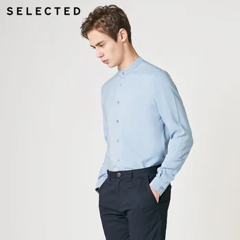 

SELECTED Pure Color Stand-up Collar Regular Fit Long-sleeved Shirt S|419105585