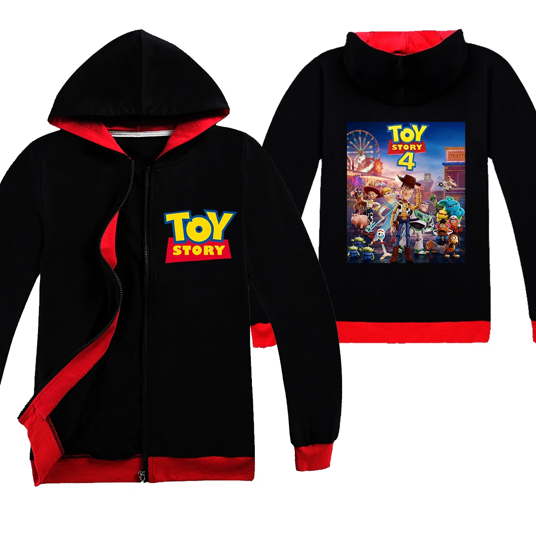 Детская футболка с надписью «Toy Story 4» хлопковая детская футболка зимняя одежда, пальто, толстовки на День Благодарения, Рождество - Цвет: C1168