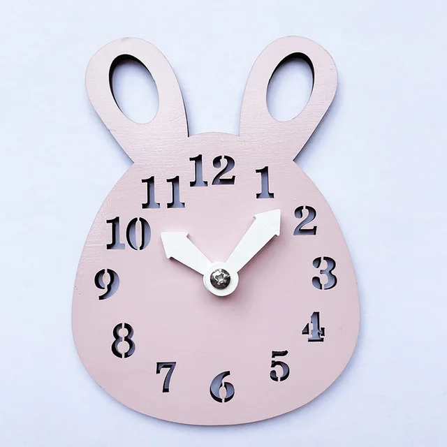 Pink Rabbit Clock