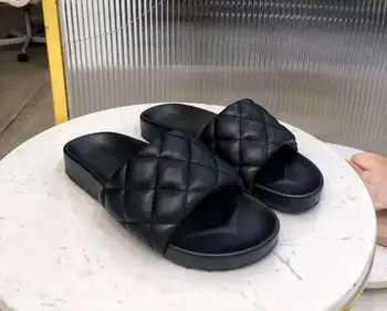 

summer flip flops women sandals 2020 flats shoes women Genuine Leather outdoor shoes high quality Luxury brand size 35-40
