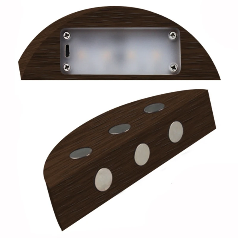 LED Night Light Natural Wooden Dimming Night Lamp Eye Protection Desk Lamp USB Lamp WC Light Home Decoration Accessories Gift