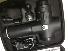 Pantalla LCD masaje arma profundo masajeador muscular dolor muscular cuerpo masaje de cuello ejercicio de relajación adelgazar la alivio del dolor