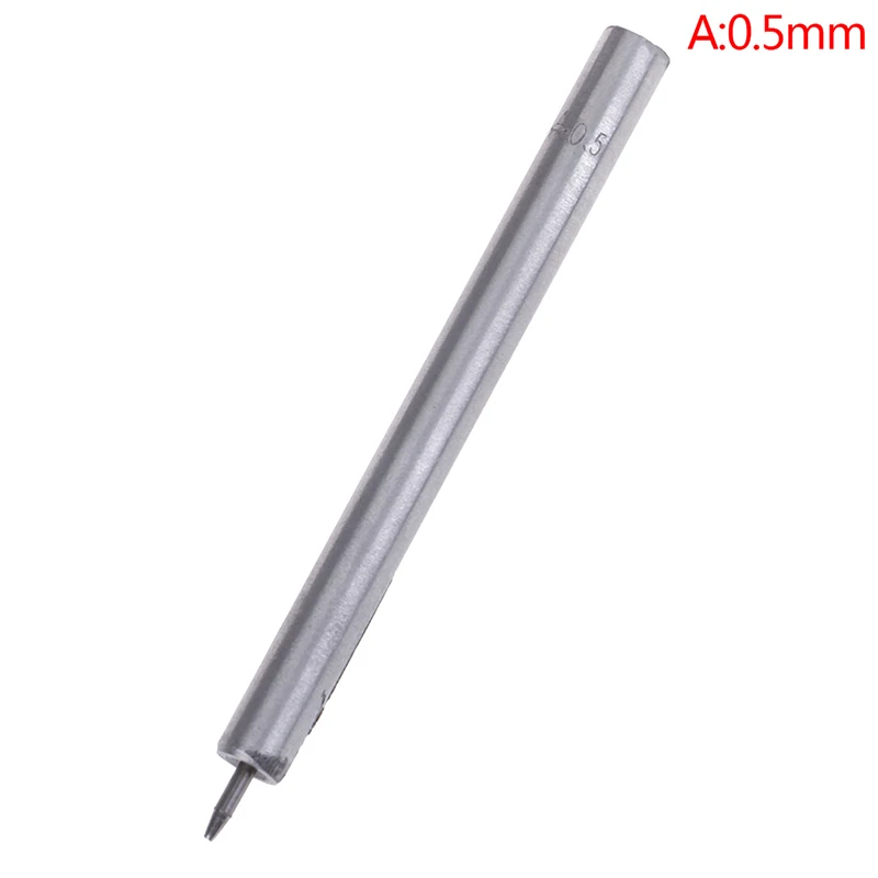 Leather Hole Punch Hollow Drilling Tools Handmade Belt Punching DIY Leather Handicraft Puncher Set 0.8MM-2.5MM
