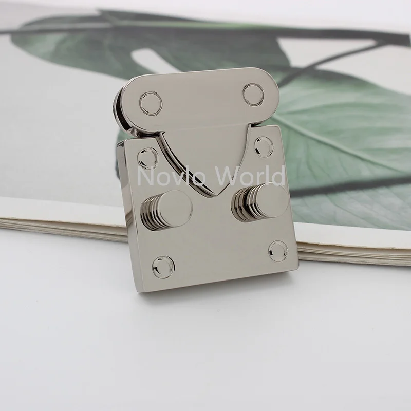 Nolvo World 2-10 pieces 48*39mm 4 colors Push bag lock Handbags lock hardware Locks for bags